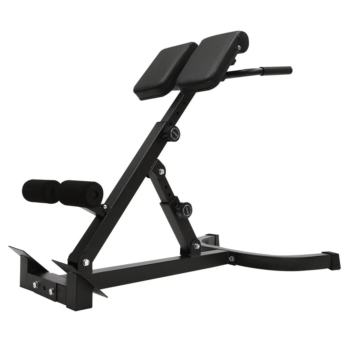 5 Position Tilt Angle Roman Chair Back Extension Machine, Hyperextension Bench W/ Angle Height Adjust 150kg/330lbs