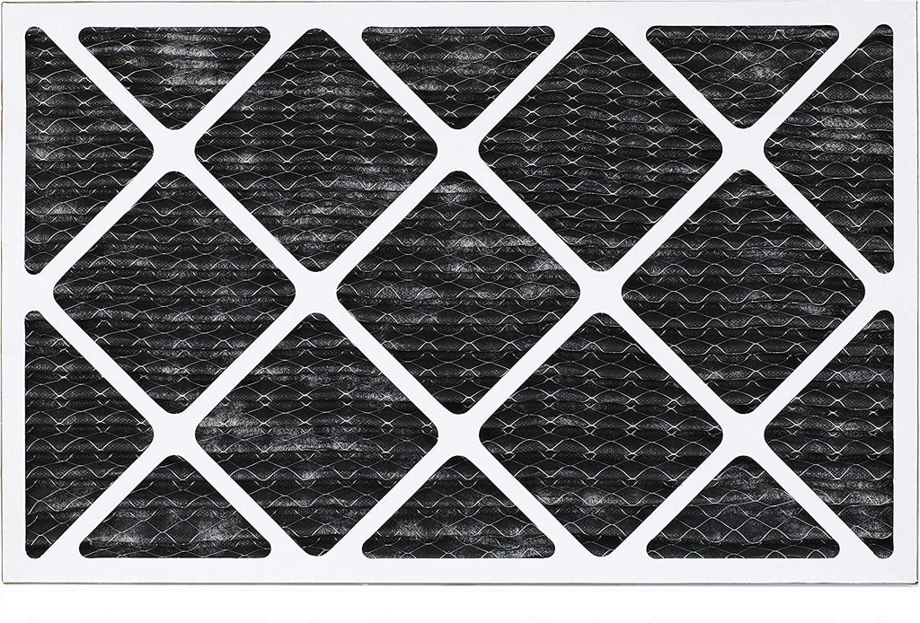 Filterbuy 10x24x1 MERV 8 Odor Eliminator Pleated HVAC AC Furnace Air Filters with Activated Carbon (1-Pack)