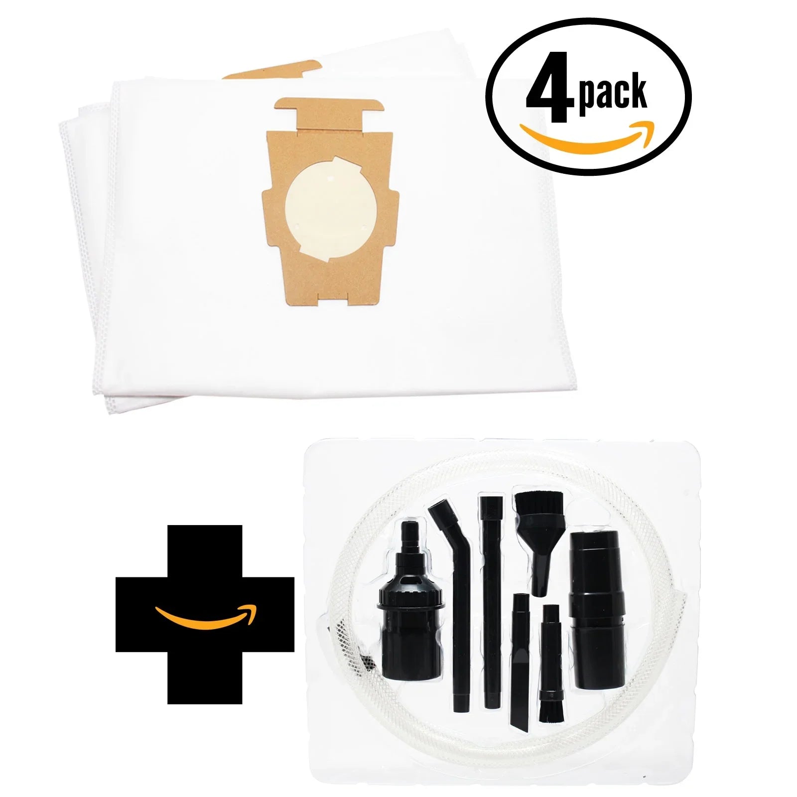 8 Replacement Kirby Kirby Legend II Vacuum Bags with 7-Piece Kit - Suitable Kirby 204811, Universal Vacuum Bags. Fits Style F, G and Sentria Models. (4-Pack, 2 Bags Per Pack)