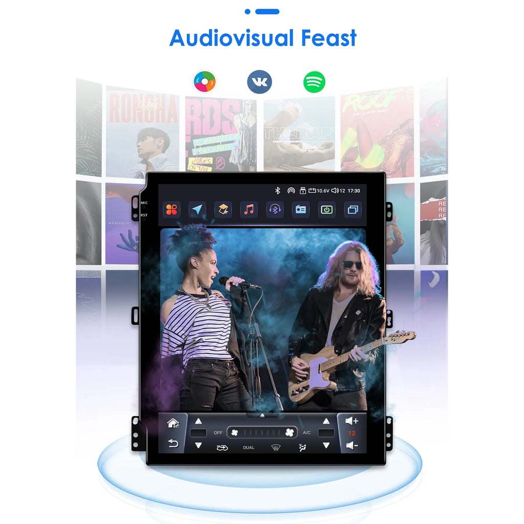 Apple Carplay Android 13.0 Wifi Bluetooth 4+32GB RDS 9.7" Car Stereo Radio Head Unit GPS Navigation Player For Ford Focus 2011 2012 2013 2014 2015 2016 2017 2018 2019