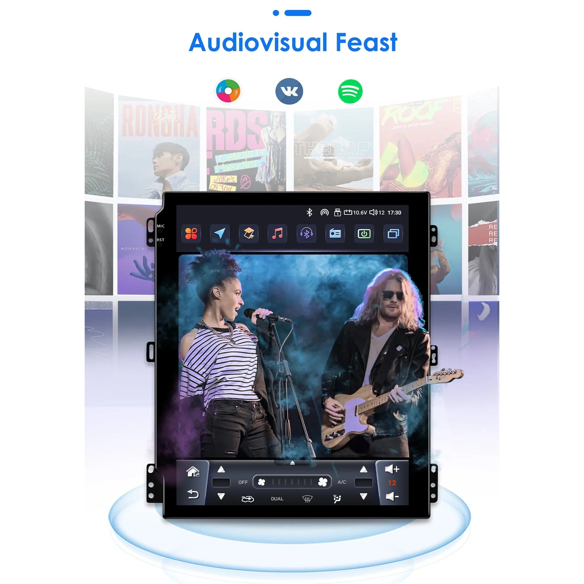 Apple Carplay Android 13.0 Wifi Bluetooth 4+32GB RDS 9.7" Car Stereo Radio Head Unit GPS Navigation Player For Ford Focus 2011 2012 2013 2014 2015 2016 2017 2018 2019