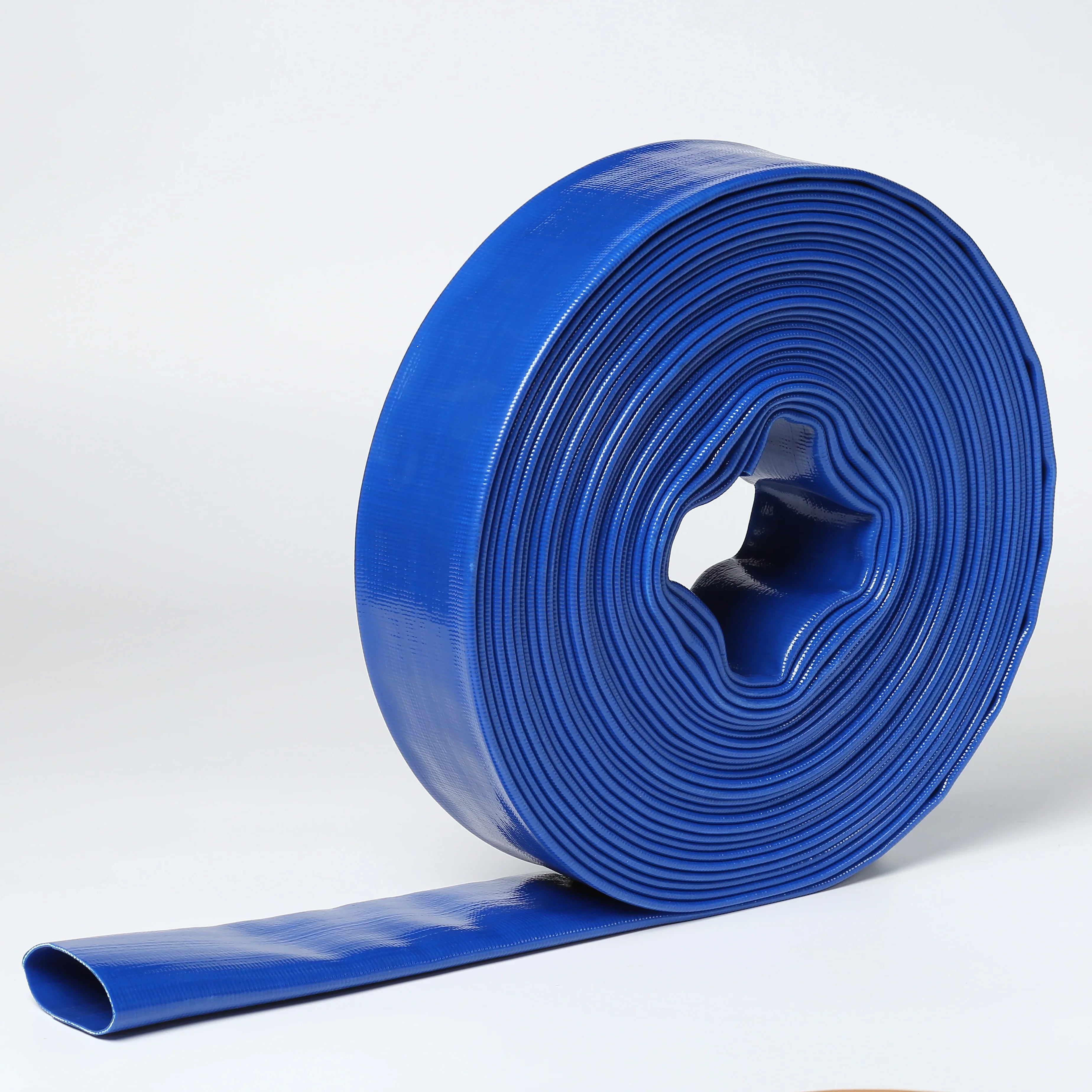 1.5" 1-1/2" In Dia x 100 ft Heavy Duty Flat Lay Sump Pump Discharge and Backwash PVC Hose 4 Bar (100)