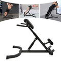 5 Position Tilt Angle Roman Chair Back Extension Machine, Hyperextension Bench W/ Angle Height Adjust 150kg/330lbs