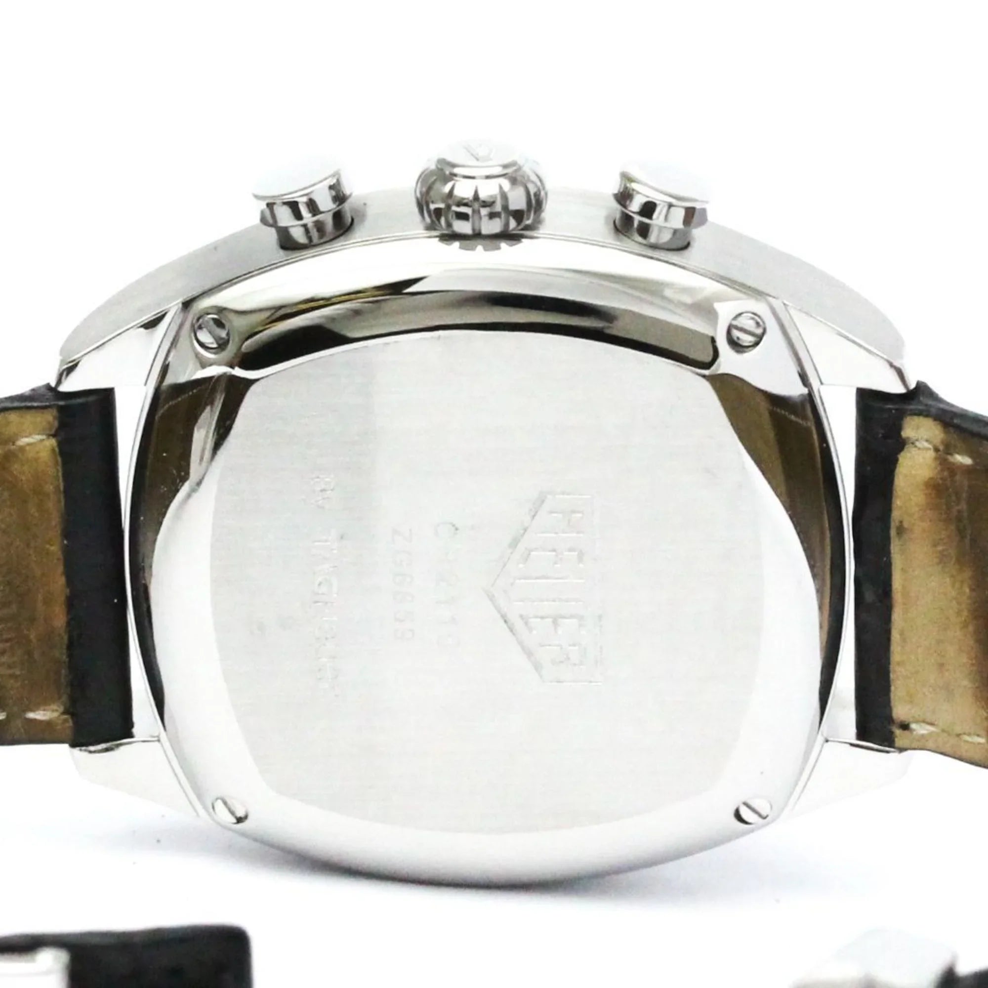 Pre-Owned Polished TAG HEUER Monza Chronograph Steel Automatic Mens Watch CR2110 BF568307 (Good)