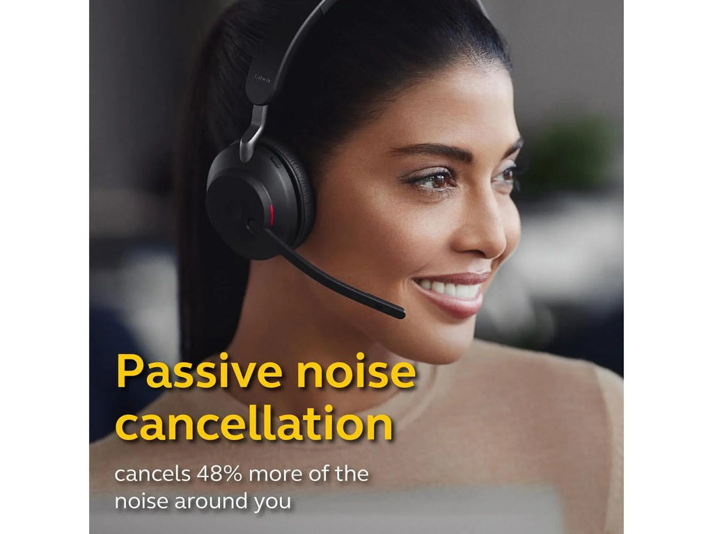 Jabra Evolve2 65 USB-C MS Mono with Charging Stand - Black Wireless Headset / Music Headphones