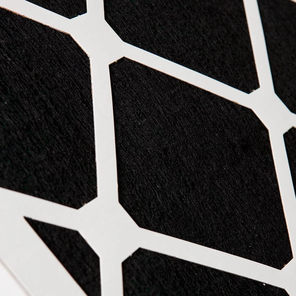 25x25x1 (24_1/2x24_1/2) Pleated Air Filters MERV 7 Plus Carbon 3 Pack