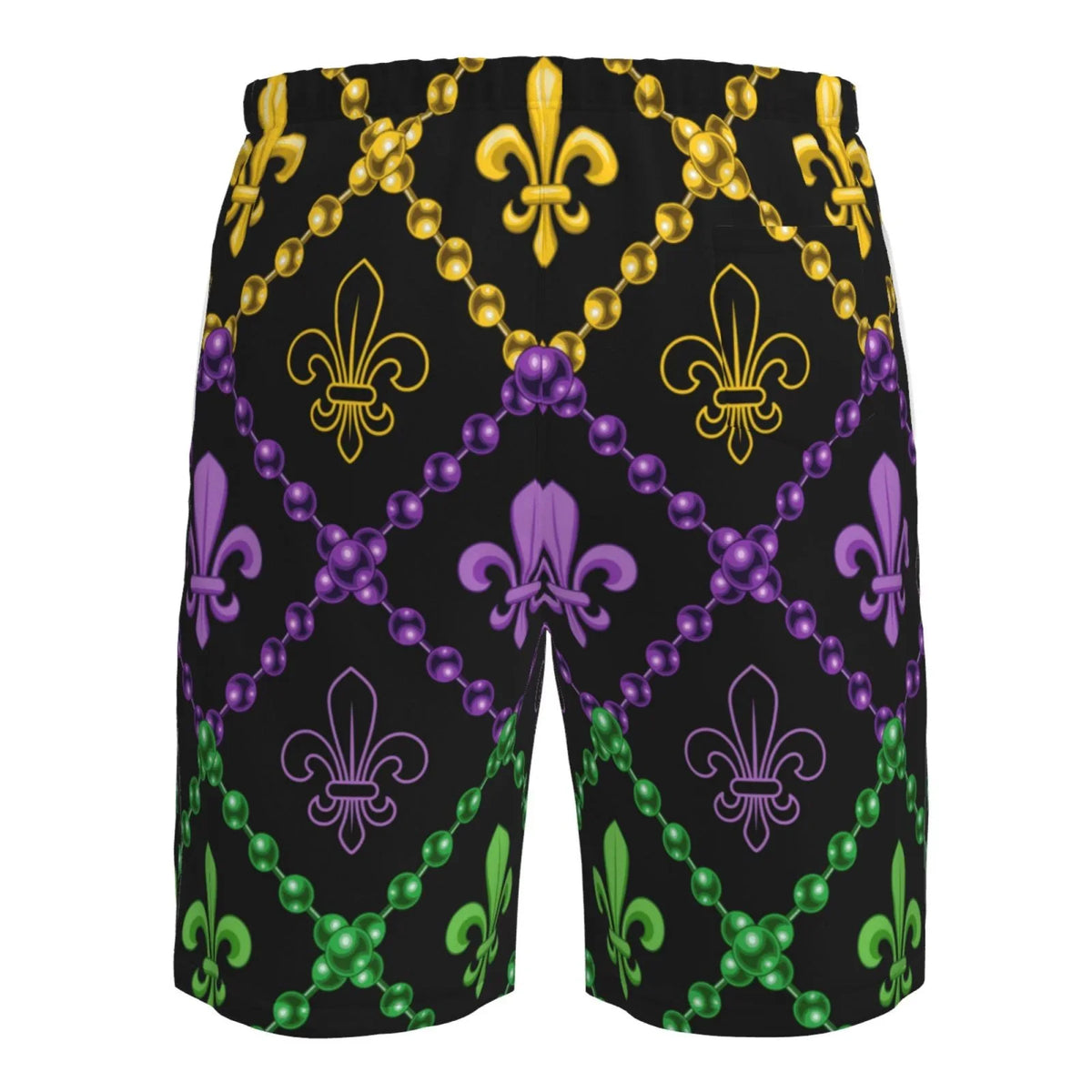 Lukts Mardi Gra Geometric Mens Swim Trunks Quick Dry Swim Shorts With Funny Beach Shorts