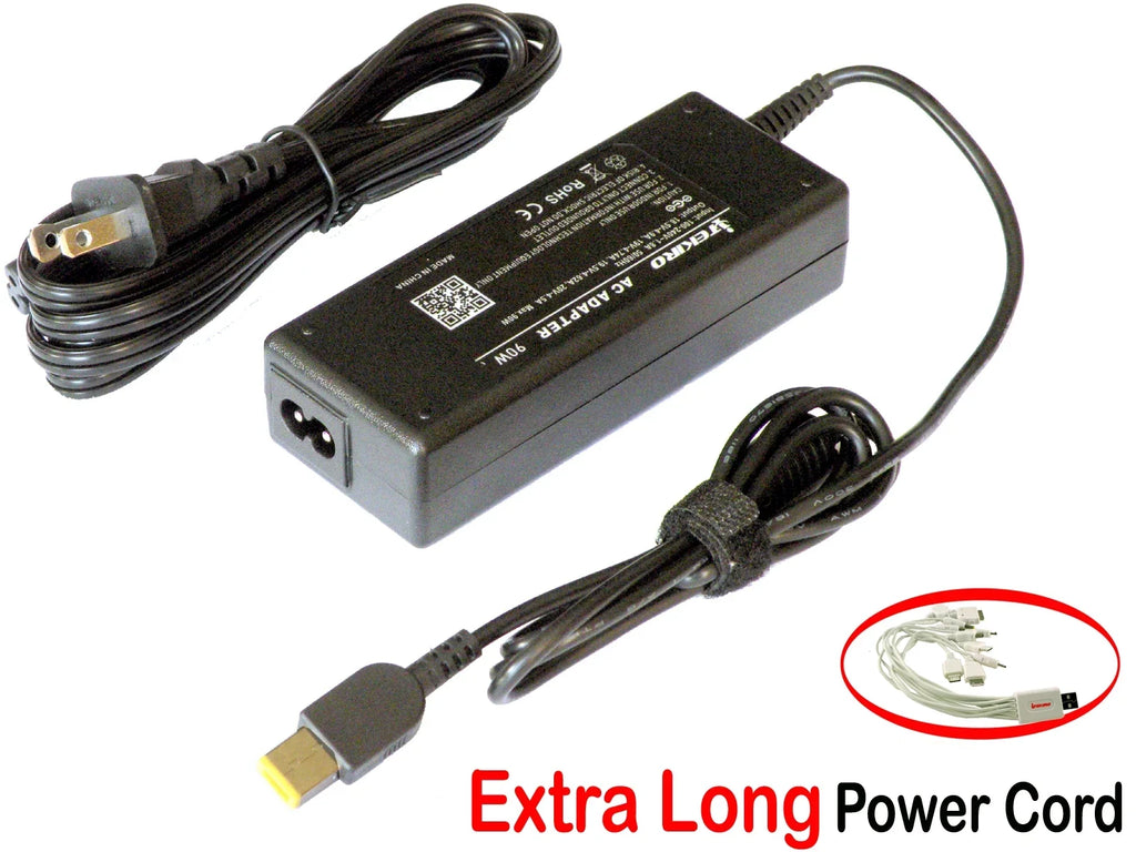 iTEKIRO 90W AC Adapter for Lenovo Yoga 720 15" 720-15IKB 80X7, 80X7001TUS, 80X7001VUS, 80X7001WUS, 80X7003VUS; Lenovo ThinkPad E470, E475, E570, E575, L570, T470s, T460P, T470s, T470p, T570: Yoga 370