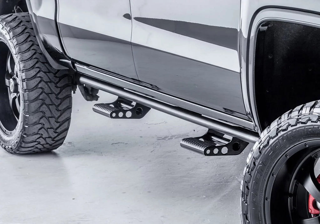 N-Fab by RealTruck Rkr Rails | Textured Black | T074Rkrccr | Matching with 2007-2021 Toyota Tundra Crewmax All Beds, SRW Gas