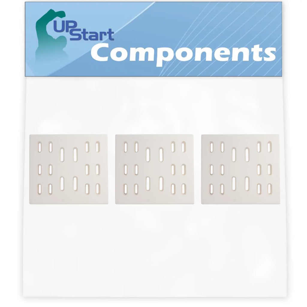 3-Pack BBQ Grill Heat Shield Plate Tent Replacement Parts for Bakers And Chefs Y0005XC-1 - Suitable Barbeque Ceramic Flame Tamer, Guard, Deflector, Flavorizer Bar, Vaporizer Bar, Burner Wrap 8"