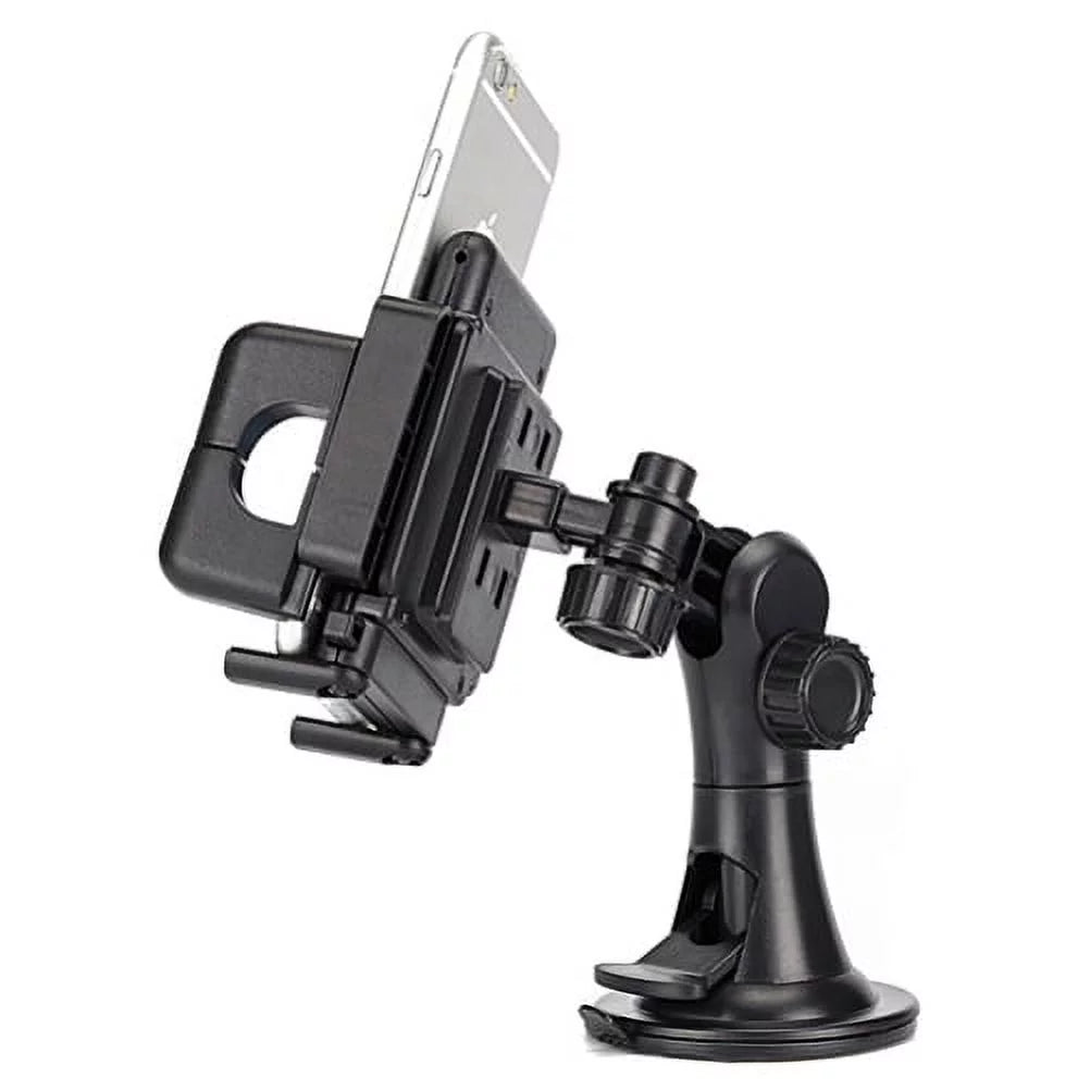USB Cable w Car Mount, Retractable Type-C Charger, Dash Windshield Holder N2Z for Samsung Galaxy A9 A50 A20 A10e - Sonim XP8 XP3 - Sony Xperia 5 10 Plus 1 - Xiaomi Redmi Note 7, Mi Mix 2 9T 9