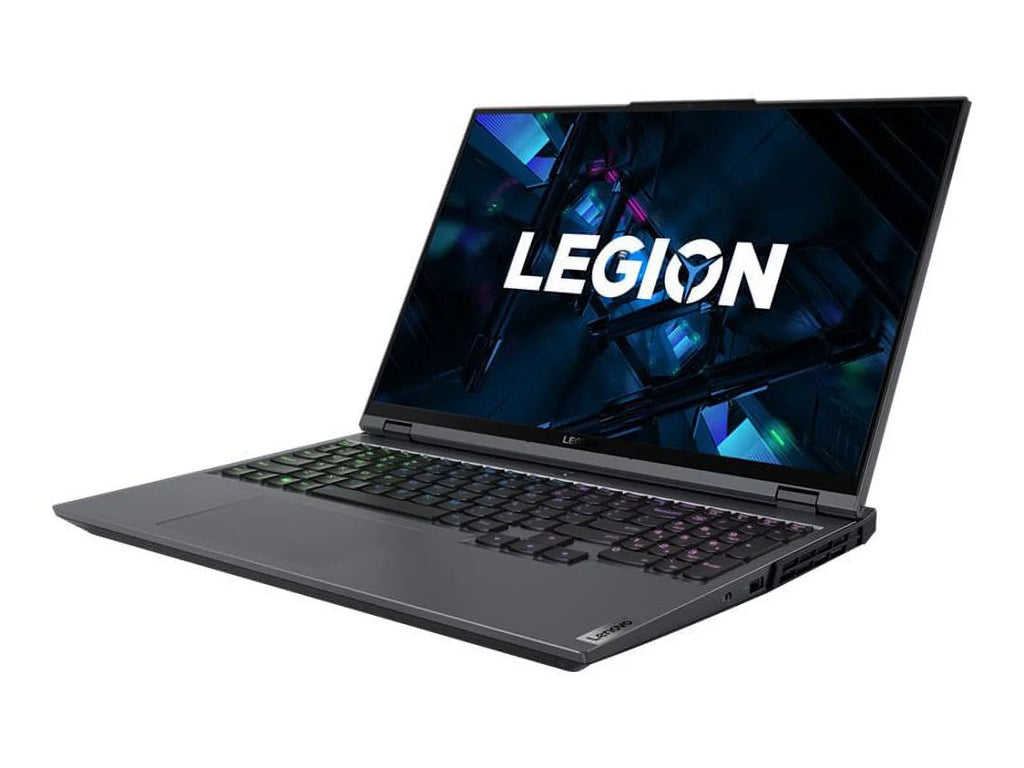Lenovo Legion 5 Pro 16ITH6H 82JD - Intel Core i7 11800H / 2.3 GHz - Win 10 Pro 64-bit - GF RTX 3070 - 32 GB RAM - 1 TB SSD NVMe x 2 - 16" IPS 2560 x 1600 (WQXGA) @ 165 Hz - Wi-Fi 6 - black (bottom), storm gray (top) - kbd: US - with 1 Year Legion Ul