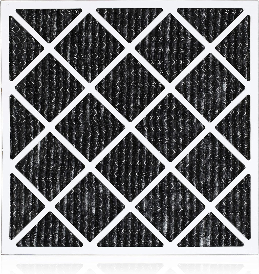 Filterbuy 16x20x1 MERV 8 Odor Eliminator Pleated HVAC AC Furnace Air Filters with Activated Carbon (4-Pack)