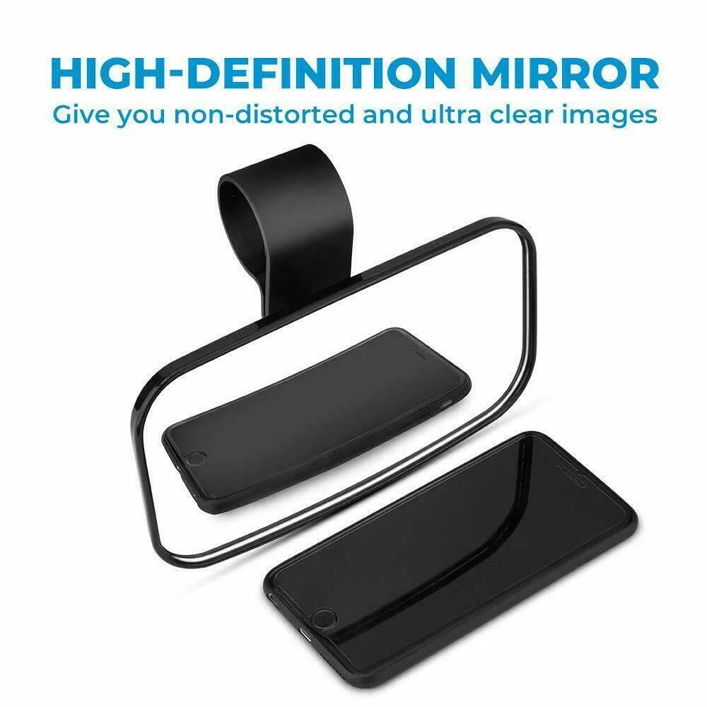 UTV Rear View Mirrors Set 1.75"-2" Bar Clamp Center Mirrors Fitting with Polaris RZR 900 1000 Can-Am X3