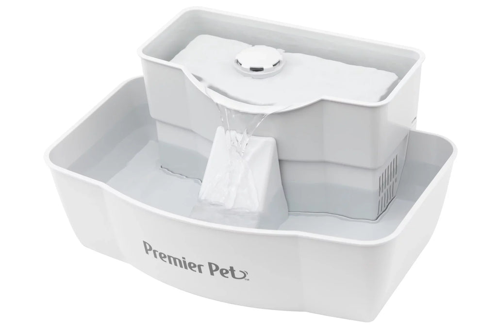 Premier Pet 100 oz. Pet Fountain - Automatic Water Fountain for Dogs and Cats