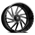 LUXXX HD FORGED LHD PRO 1 HORNET 22X12 8X165 -44ET 122.1CB Gloss Black Milled Wheel