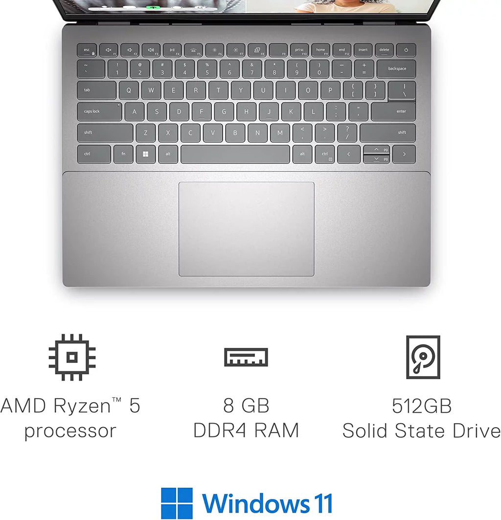 Pre-Owned DELL INSPIRON 5425 14" FHD TOUCH RYZEN 5 5625U 16GB 512GB SSD - SILVER (Fair)
