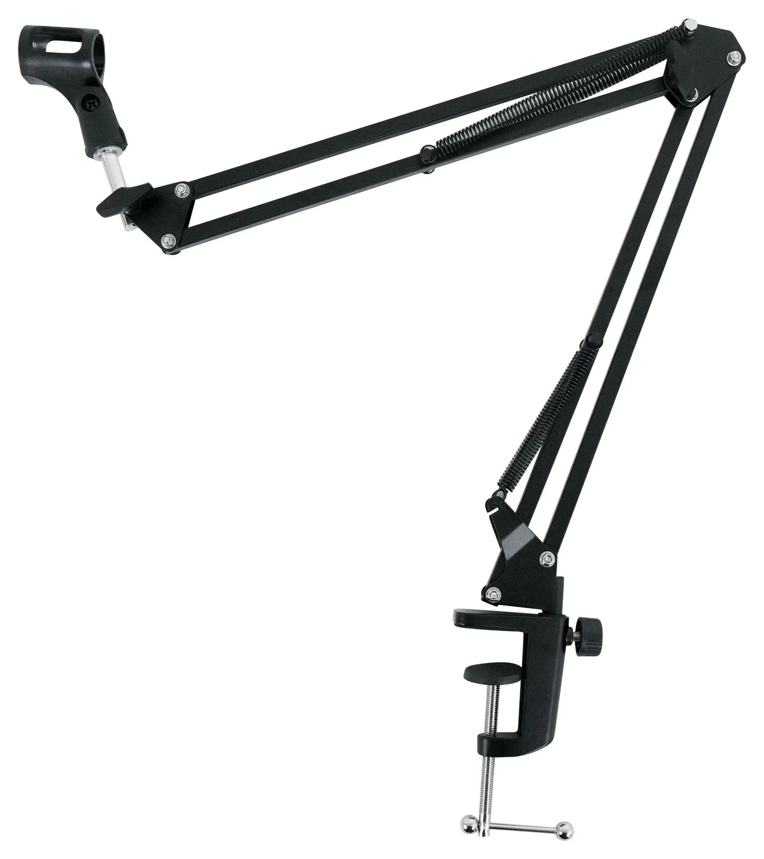 Rockville DMS30 Microphone Boom Arm Studio Podcast Mic Stand+Clamp+Pop Filter